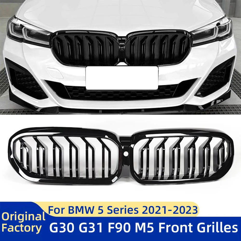 Car Gloss Black Front Bumper Kidney Double Slat Hood Grill For BMW 5 Series G30 G31 G38 M5 F90 LCI 2021 2022 2023
Car Gloss Black Front Bumper Kidney Double Slat Hood Grill For BMW 5 Series G30 G31 G38 M5 F90 LCI 2021 2022 2023
