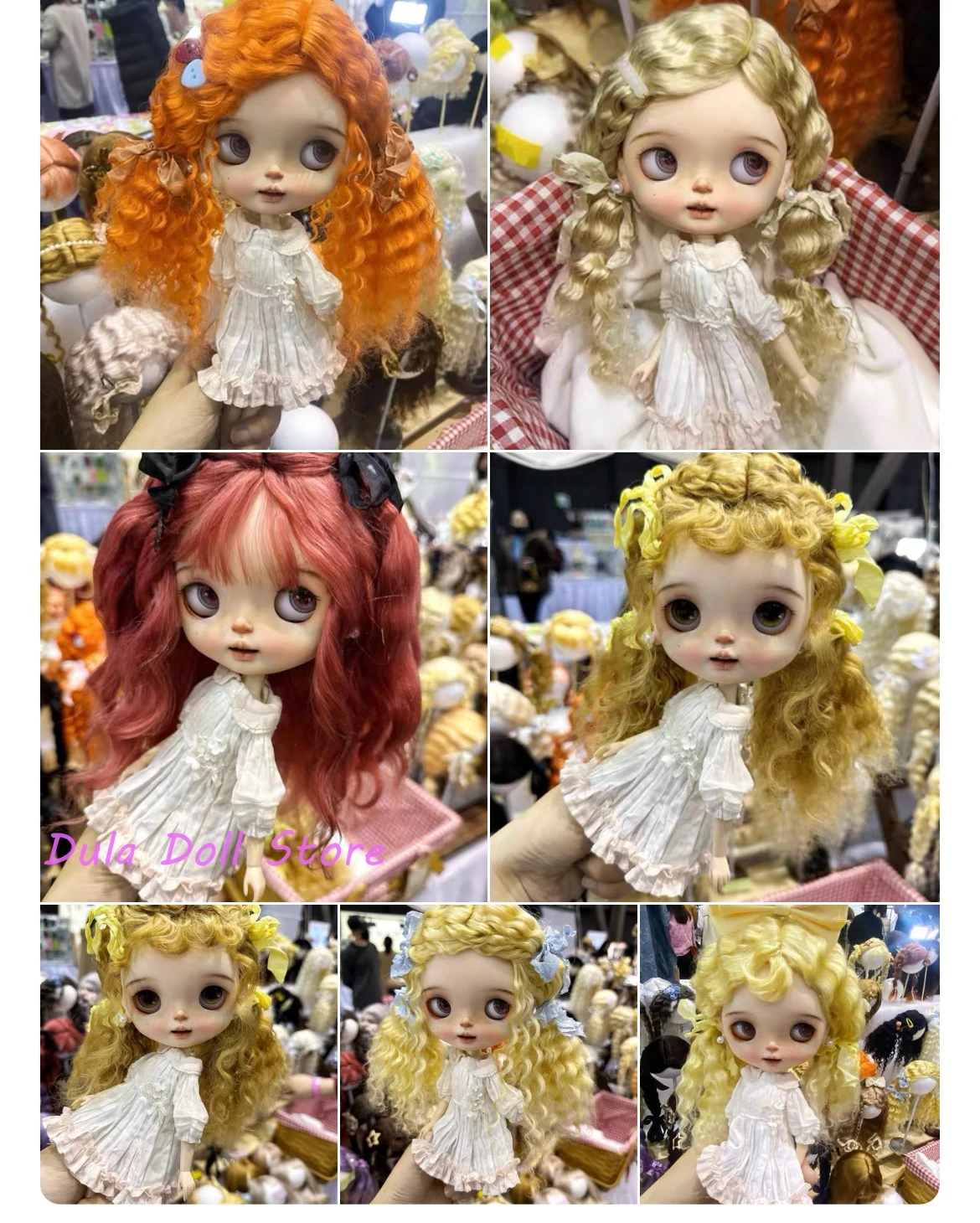 Dula Doll Wigs for Blythe Qbaby natural Mohair PSmall volumes hair hard seams for 9-10 inch head
Dula Doll Wigs for Blythe Qbaby natural Mohair PSmall volumes hair hard seams for 9-10 inch head