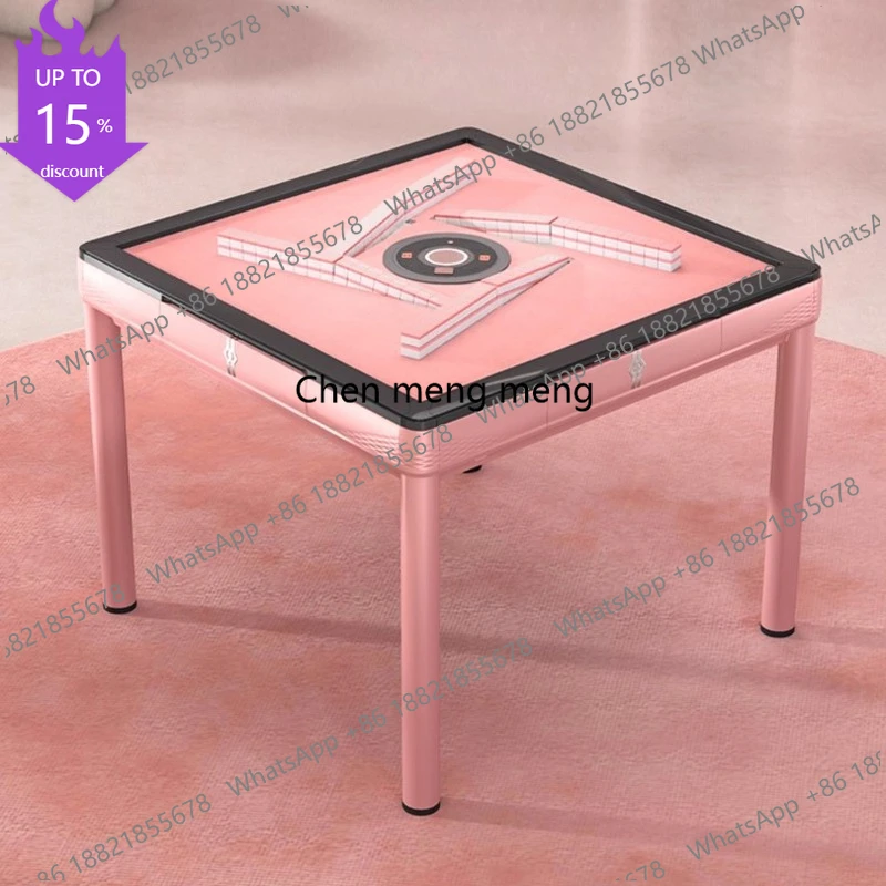 Nordic Pink Mahjong Table Modern Automatic Shuffling Silent Mahjong Game Dining Table Minimalist-Designed Home Furniture
Nordic Pink Mahjong Table Modern Automatic Shuffling Silent Mahjong Game Dining Table Minimalist-Designed Home Furniture