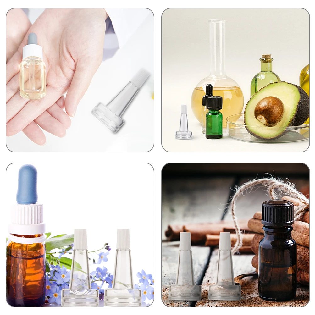 50pcs Horn Essence Transparent 20-Teeth Glass Lid Serum Vial Liquid Sealing Plastic Cap Skincare Essence Bottle Trumpet 
50pcs Horn Essence Transparent 20-Teeth Glass Lid Serum Vial Liquid Sealing Plastic Cap Skincare Essence Bottle Trumpet