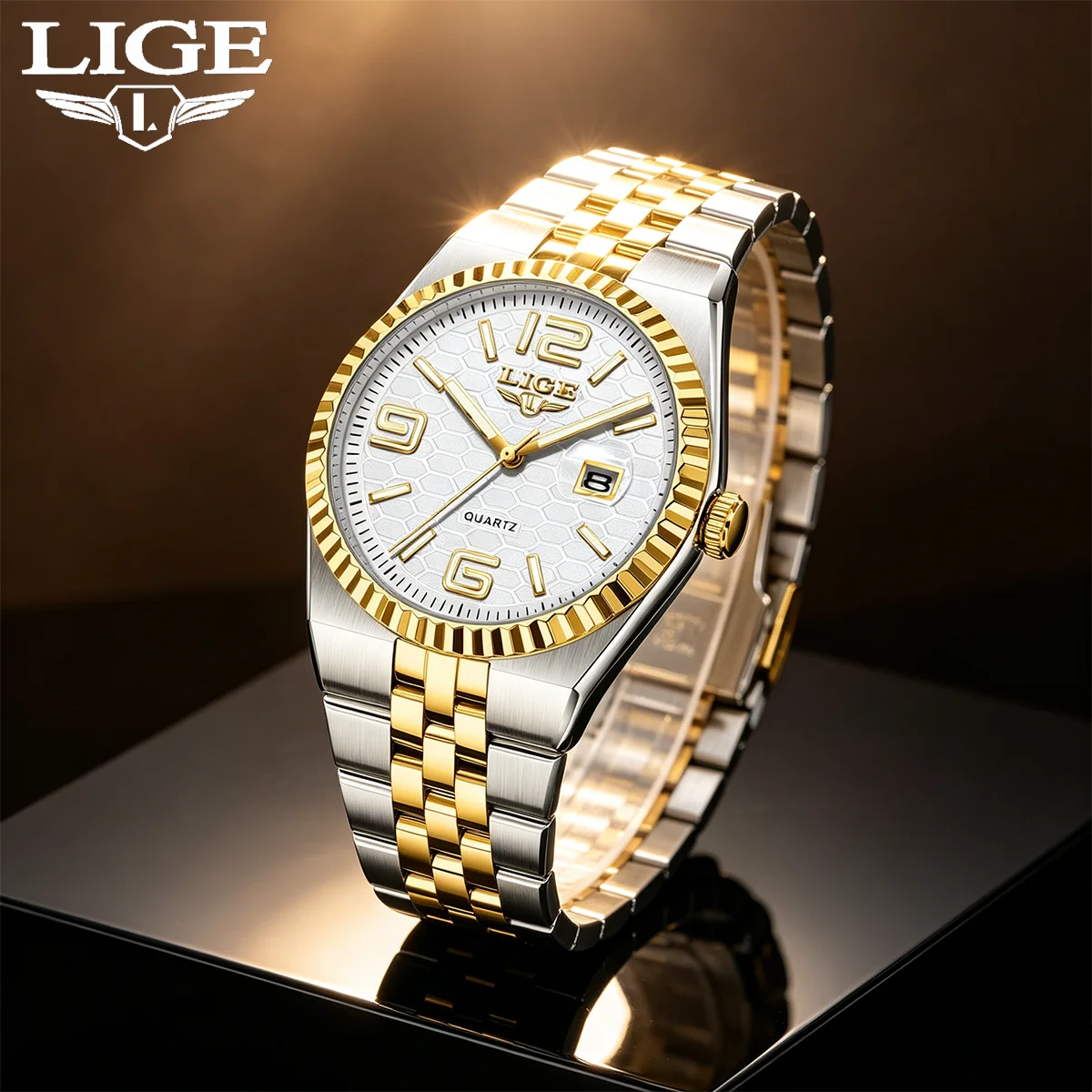LIGE New Fashion Male Wristwatch Waterproof Luminous Stainless Steel Men Clock Date Week Casual Quartz Men's Watch Reloj Hombre
LIGE New Fashion Male Wristwatch Waterproof Luminous Stainless Steel Men Clock Date Week Casual Quartz Men's Watch Reloj Hombre
