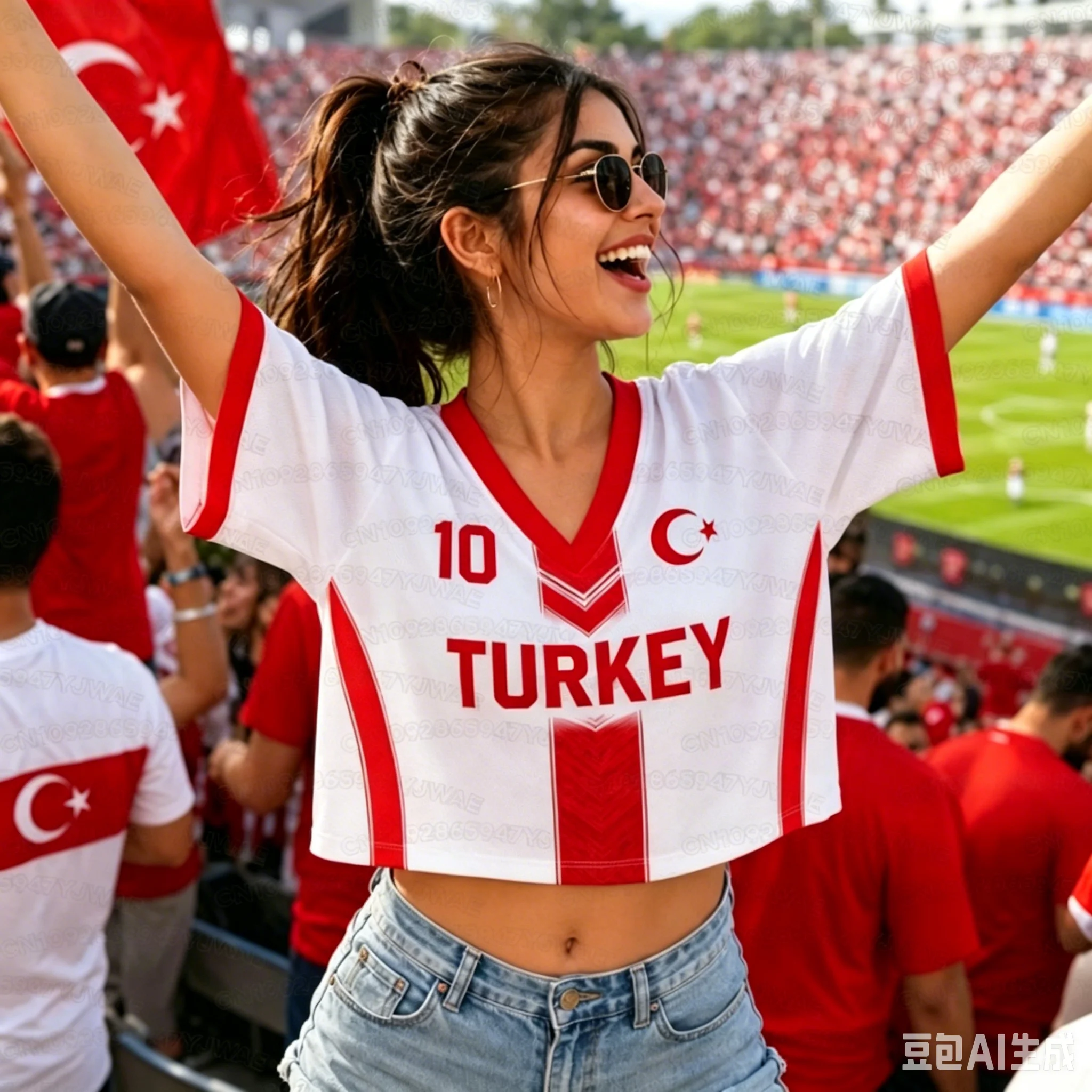 2026 Summer New Women's Türkiye Print Football Jersey Round Neck Short Sleeve Jersey Cheerleaders Crop Top T-shirt
2026 Summer New Women's Türkiye Print Football Jersey Round Neck Short Sleeve Jersey Cheerleaders Crop Top T-shirt