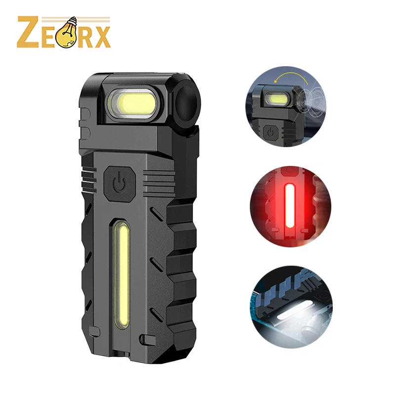 Mini Pocket EDC Flashlight with Clip, Rechargeable and Side COB Light Waterproof Magnetic for Camping, Work, Emergency
Mini Pocket EDC Flashlight with Clip, Rechargeable and Side COB Light Waterproof Magnetic for Camping, Work, Emergency