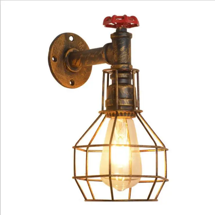 Vintage Wall Lamp Loft Iron CageLight Bedroom Study Stair Corridor Bar Club Pub Restaurant Cafe Lamps Retro Bra Wall Sconce
Vintage Wall Lamp Loft Iron CageLight Bedroom Study Stair Corridor Bar Club Pub Restaurant Cafe Lamps Retro Bra Wall Sconce