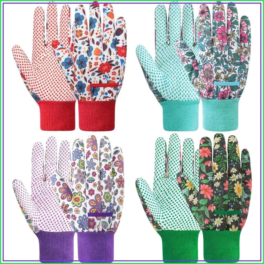 Gardening Gloves - 4 Pair Soft Garden Gloves for Women, Floral Cute Design
Gardening Gloves - 4 Pair Soft Garden Gloves for Women, Floral Cute Design