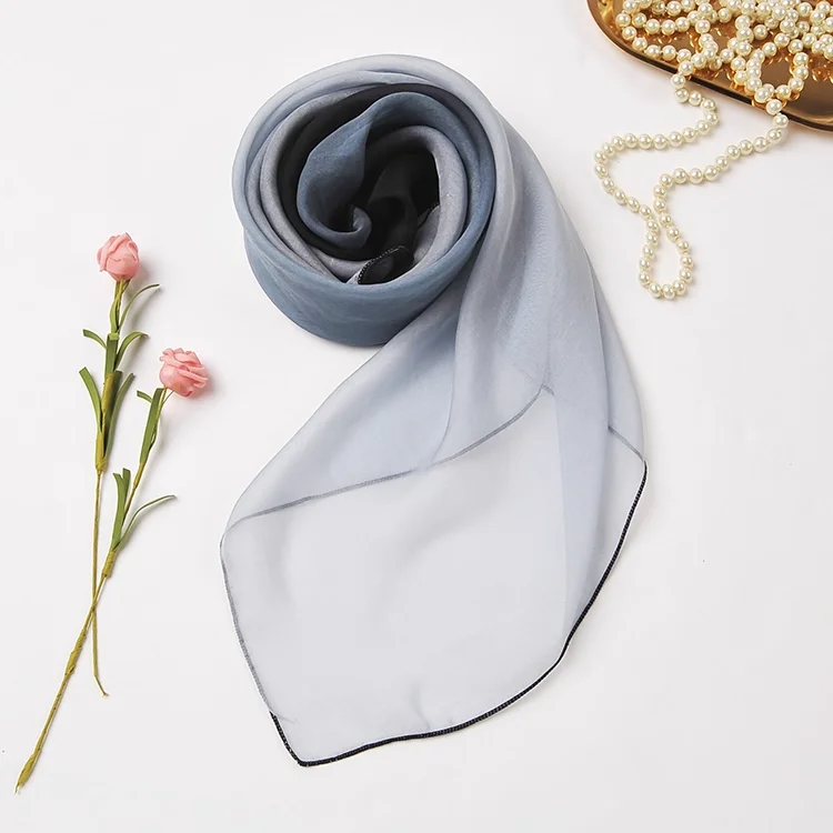 Enianechu 100% Nature Silk Square Scarf for Woman Autumn Blue Gradient Luxury Brand Scarf Neck Warmer Ladies Accessories
Enianechu 100% Nature Silk Square Scarf for Woman Autumn Blue Gradient Luxury Brand Scarf Neck Warmer Ladies Accessories