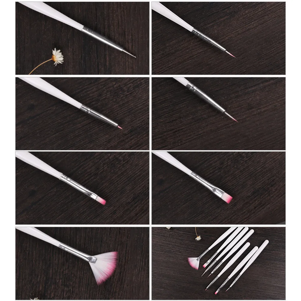 Набор профессиональных кистей для дизайна ногтей, 7 шт., инструмент для маникюра с тонкими деталями, для самостоятельного украшения ногтей, рисования и декорирования в домашних условиях или в салоне
Набор профессиональных кистей для дизайна ногтей, 7 шт., инструмент для маникюра с тонкими деталями, для самостоятельного украшения ногтей, рисования и декорирования в домашних условиях или в салоне
