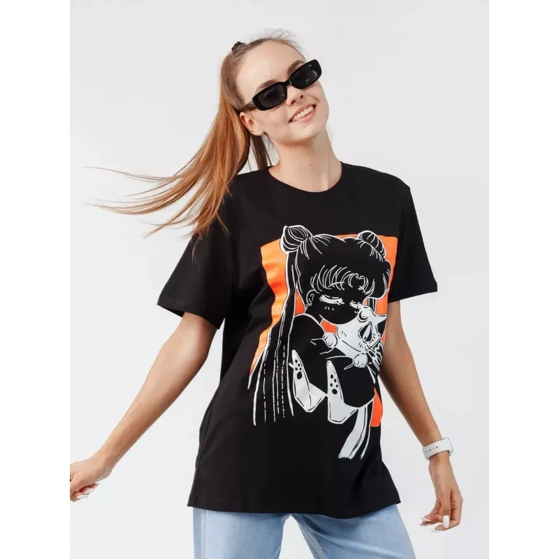 Sailor Moon New 100% Cotton T-Shirt Men's and Women's Casual T-Shirt O-Neck Anime T-Shirt Y2K Short Sleeve
Sailor Moon New 100% Cotton T-Shirt Men's and Women's Casual T-Shirt O-Neck Anime T-Shirt Y2K Short Sleeve