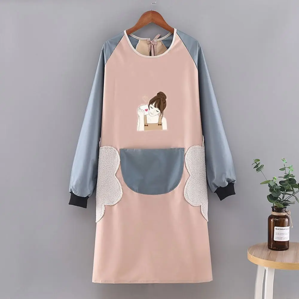 2Pcs Cartoon Long-sleeved Kitchen Apron Waterproof with Big Pocket Hand-wipeable Cooking Apron Reusable Anti-Dust
2Pcs Cartoon Long-sleeved Kitchen Apron Waterproof with Big Pocket Hand-wipeable Cooking Apron Reusable Anti-Dust