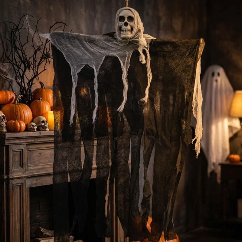 Halloween Skeleton Ghost Horror Decoration Haunted House Party Outdoor Prop Ornament for Yard Fence Tree Garage
Halloween Skeleton Ghost Horror Decoration Haunted House Party Outdoor Prop Ornament for Yard Fence Tree Garage