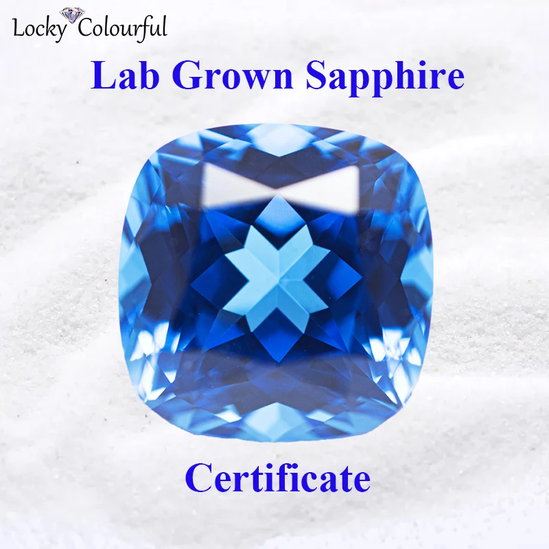 Lab Grown Sapphire Square Cushion Shape Charm Blue Demon Color Beads for Diy Jewelry Making Necklace Selectable AGL Certificate
Lab Grown Sapphire Square Cushion Shape Charm Blue Demon Color Beads for Diy Jewelry Making Necklace Selectable AGL Certificate
