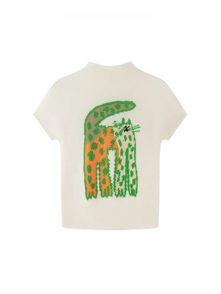 Corn Grain Short Sleeve T-Shirt Women's Folded Ultra Thin Summer Top Ladylike Commute Style Printed Loose Fit Polyester
Corn Grain Short Sleeve T-Shirt Women's Folded Ultra Thin Summer Top Ladylike Commute Style Printed Loose Fit Polyester