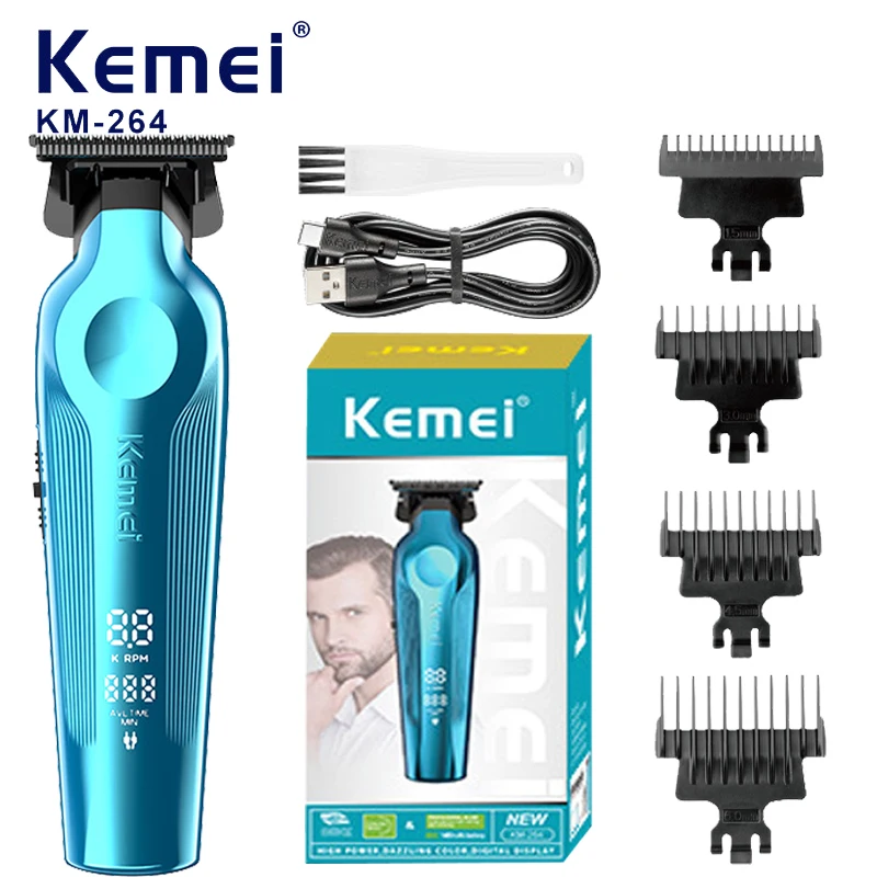 Kemei Men's Professional Hair Clipper Professional Hair Clipper Trimmer Men's Cordless Hair Clipper LCD Display USB Charging
Kemei Men's Professional Hair Clipper Professional Hair Clipper Trimmer Men's Cordless Hair Clipper LCD Display USB Charging