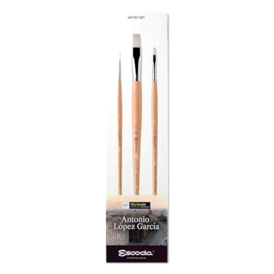 Oil and Acrylic Size 2, 8, 16 3 Brushes White Chungking Bristle Bright + Round Pointed for Hyperrealistic Landscapes
Oil and Acrylic Size 2, 8, 16 3 Brushes White Chungking Bristle Bright + Round Pointed for Hyperrealistic Landscapes