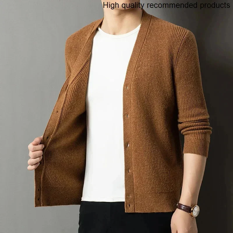 Winter Fashion wool sweater Autumn Cardigan Men Solid Single Breasted Sweater Casual Warm Knitted Cardigan Mens Sweater Coat
Winter Fashion wool sweater Autumn Cardigan Men Solid Single Breasted Sweater Casual Warm Knitted Cardigan Mens Sweater Coat