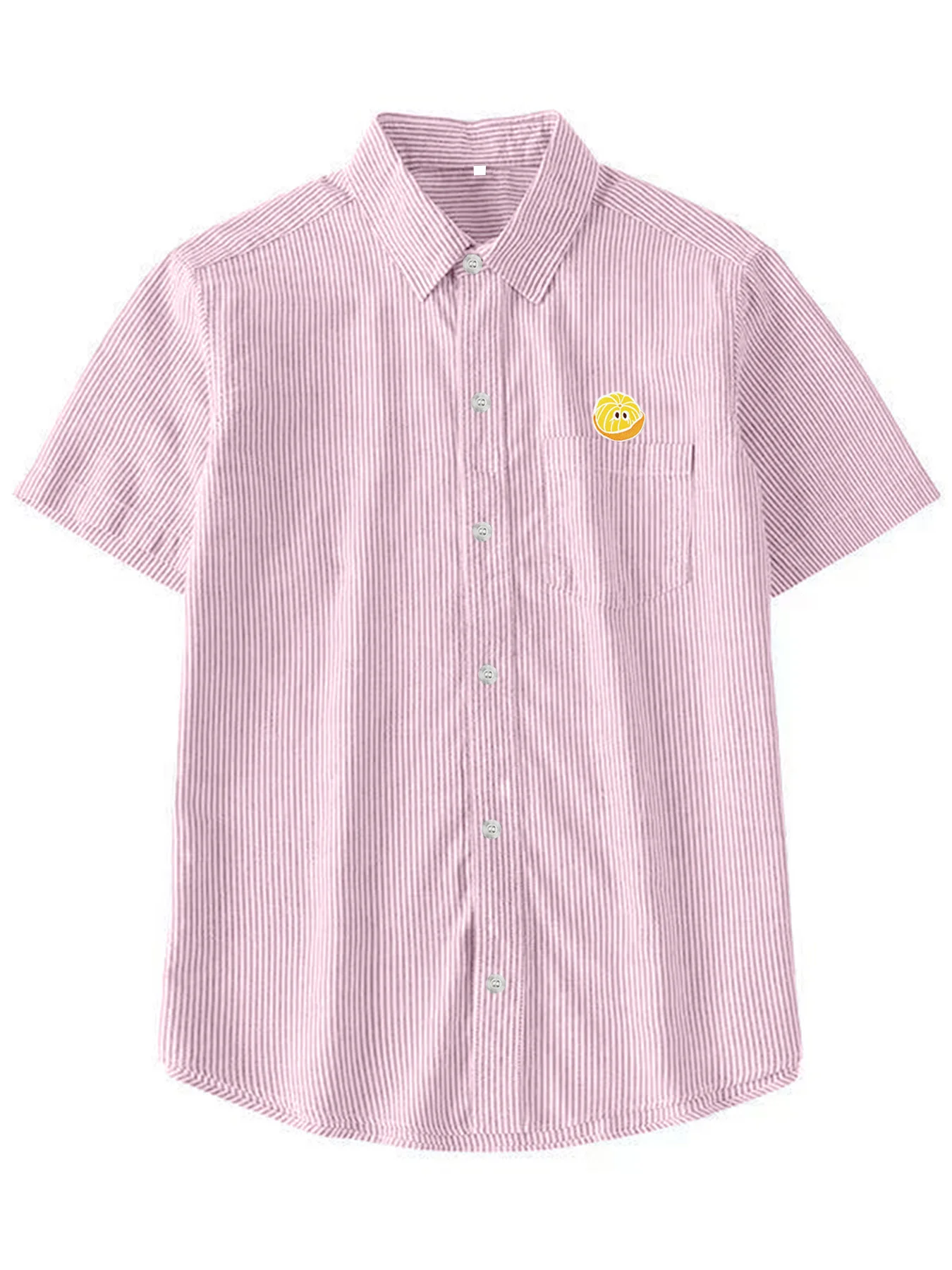 Summer New Trendy Men's Cartoon Q-version Orange Pattern Short Sleeve Striped Shirt Casual Versatile Outerwear Style
Summer New Trendy Men's Cartoon Q-version Orange Pattern Short Sleeve Striped Shirt Casual Versatile Outerwear Style