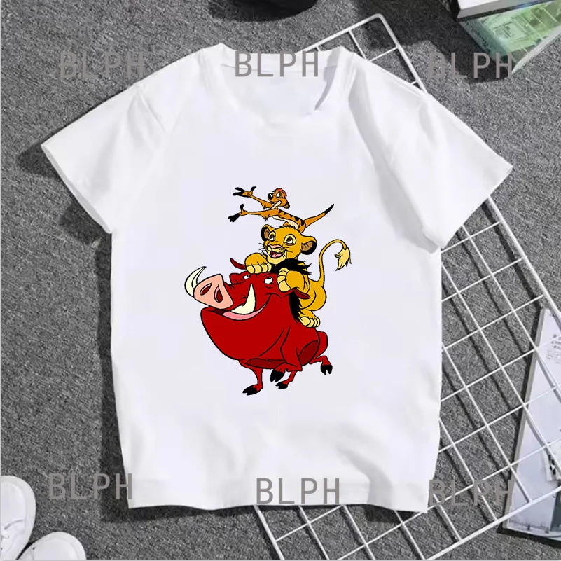 Disney Lion King Joint Short-sleeved T-shirt For Boys 2025 New Simba Children's Clothes Summer Children's Wear
Disney Lion King Joint Short-sleeved T-shirt For Boys 2025 New Simba Children's Clothes Summer Children's Wear