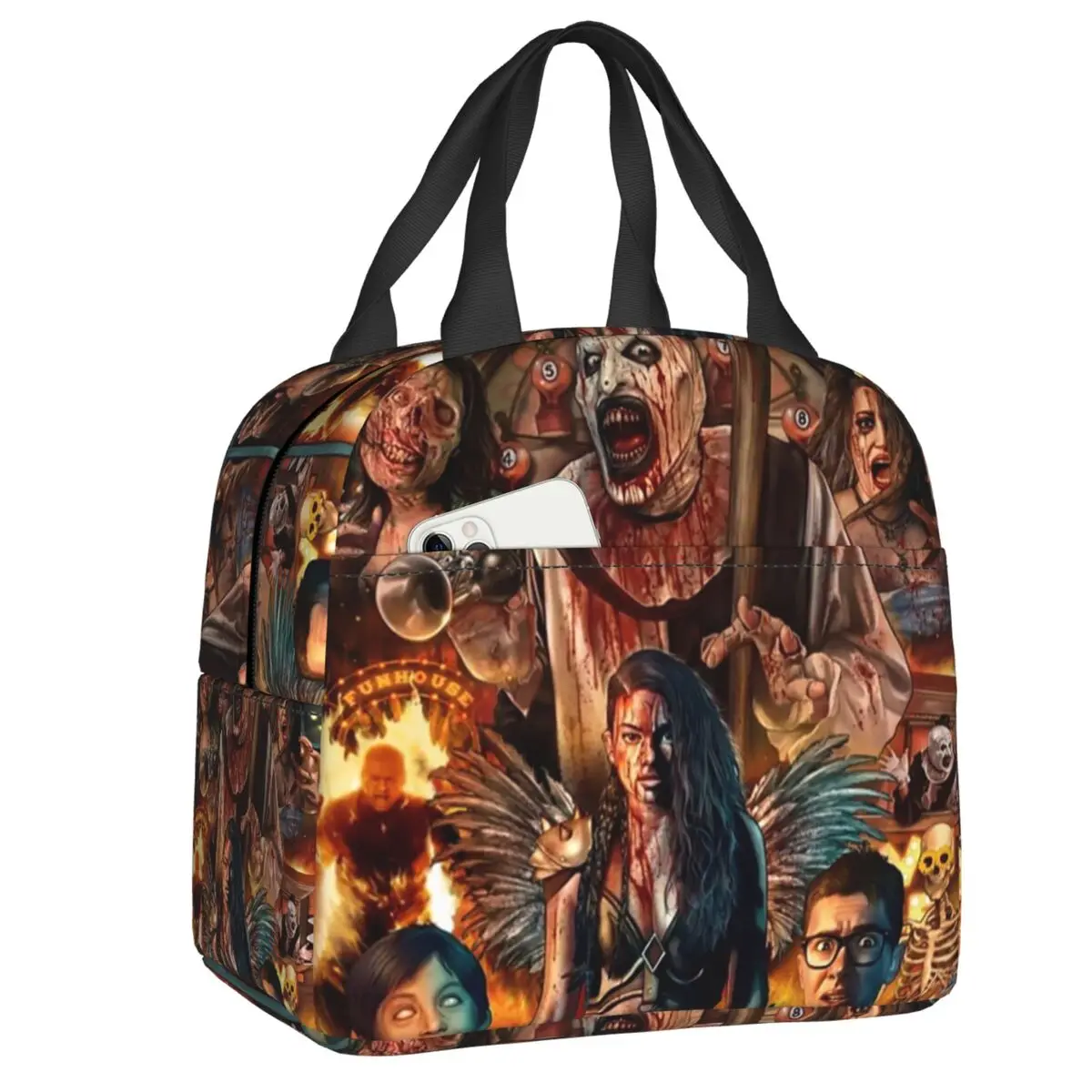 Custom Terrifiers Halloween Horror Movie Insulated Lunch Bag for Work School Waterproof Cooler Thermal Bento Box Women Kids
Custom Terrifiers Halloween Horror Movie Insulated Lunch Bag for Work School Waterproof Cooler Thermal Bento Box Women Kids
