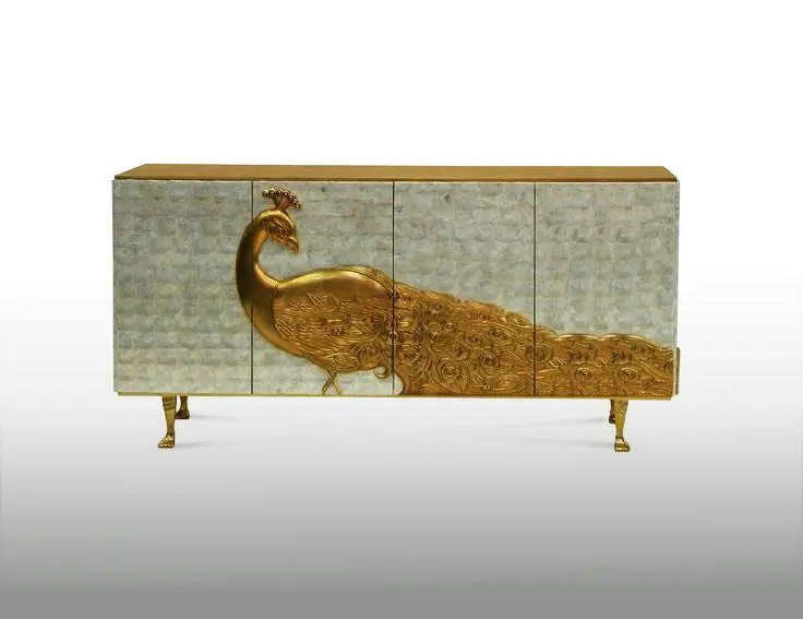 Light luxury solid wood peacock carved TV cabinet entrance dining side decorative cabinet
Light luxury solid wood peacock carved TV cabinet entrance dining side decorative cabinet