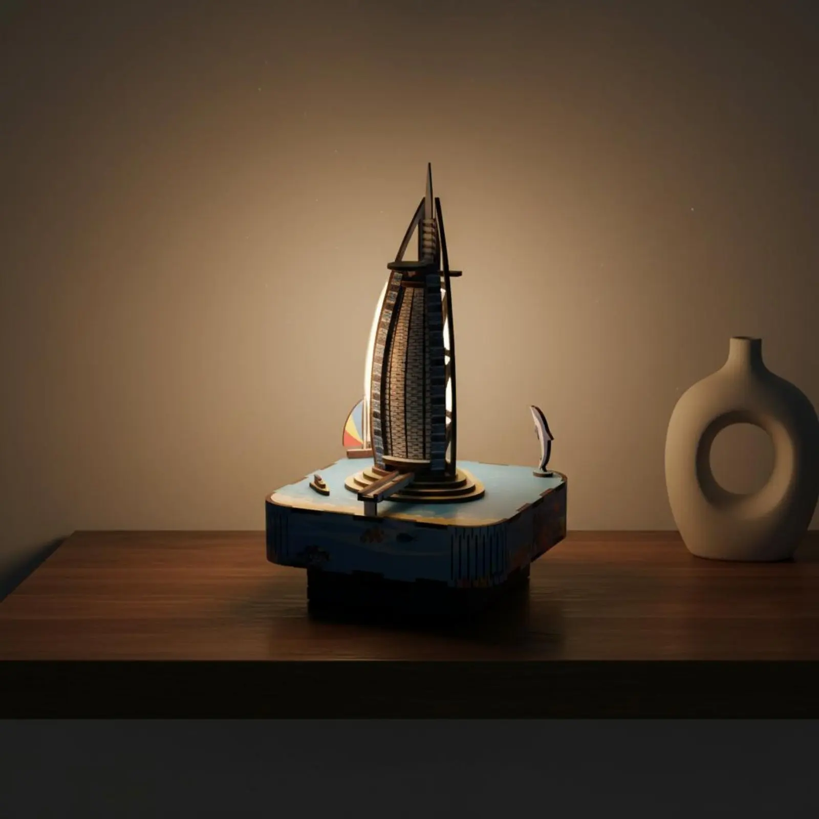 Sailboat Hotel Model Melody Box 3D Wooden Sailboat Assembly Kit Wooden Sailship Model Kit DIY Construction Toy Educational
Sailboat Hotel Model Melody Box 3D Wooden Sailboat Assembly Kit Wooden Sailship Model Kit DIY Construction Toy Educational