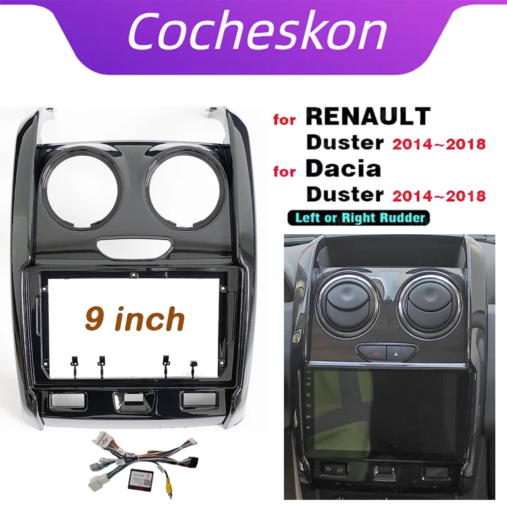 2 Din 9 Inch Car Radio DVD GPS Mp5 Plastic Fascia Panel Frame for RENAULT Dacia Duster 2014~2018 Dash Mount Kit
2 Din 9 Inch Car Radio DVD GPS Mp5 Plastic Fascia Panel Frame for RENAULT Dacia Duster 2014~2018 Dash Mount Kit