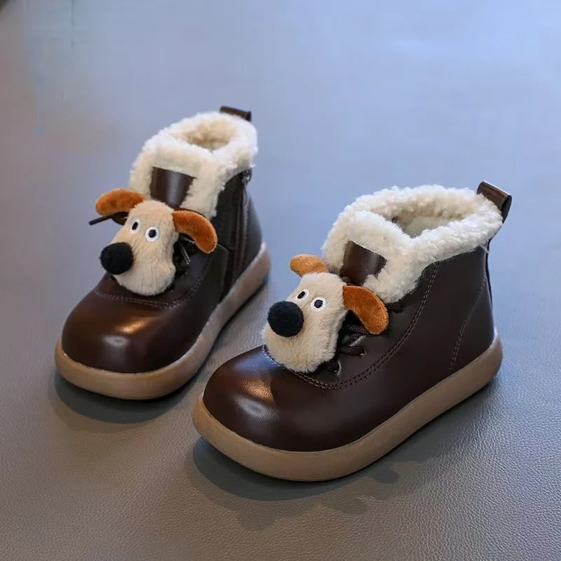 Новые зимние детские кожаные ботинки с мультяшным принтом, на мягкой нескользящей подошве, водонепроницаемые, утепленные плюшем, теплые, милые сапожки-принцессы для девочек
Новые зимние детские кожаные ботинки с мультяшным принтом, на мягкой нескользящей подошве, водонепроницаемые, утепленные плюшем, теплые, милые сапожки-принцессы для девочек