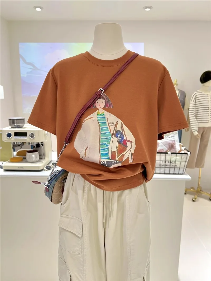 Retro Chic Pure Cotton ort Sve Oversize T-irt Women's Loose Top Korean Sle Commute Faion round Ne Casual Summer
Retro Chic Pure Cotton ort Sve Oversize T-irt Women's Loose Top Korean Sle Commute Faion round Ne Casual Summer