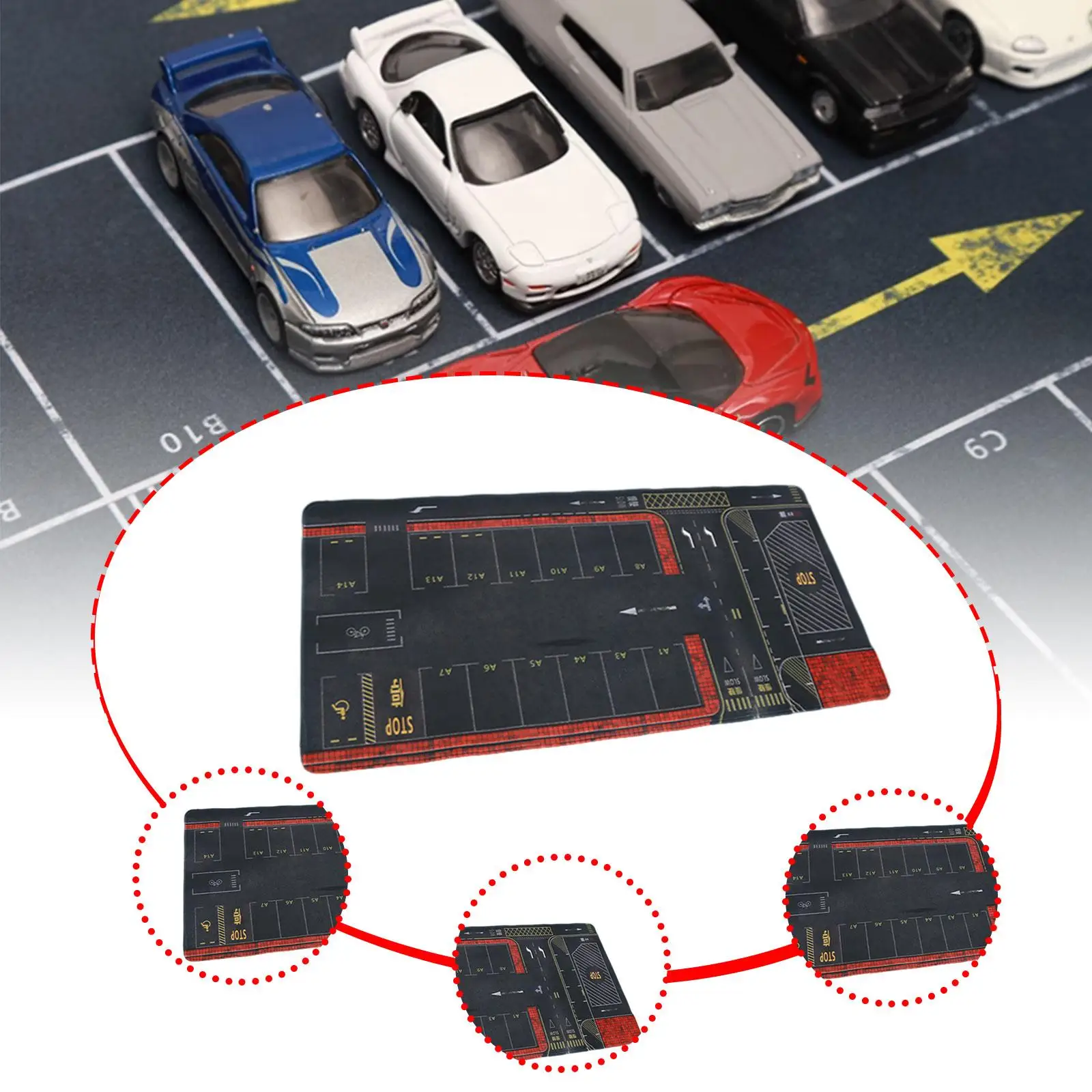 1:64 Diecast Alloy Car Model Parking Lot Mat Photography Backdrop Showcase Layout Educational Tool Desktop Vehicle Scene Display
1:64 Diecast Alloy Car Model Parking Lot Mat Photography Backdrop Showcase Layout Educational Tool Desktop Vehicle Scene Display