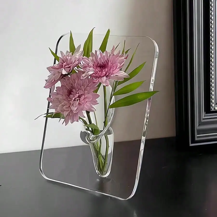 Frame Flower Vase - Clear Acrylic Vase for Flowers, Modern Art Vases for Home Decor, Decorative Vases for Desktops Bookshelf
Frame Flower Vase - Clear Acrylic Vase for Flowers, Modern Art Vases for Home Decor, Decorative Vases for Desktops Bookshelf
