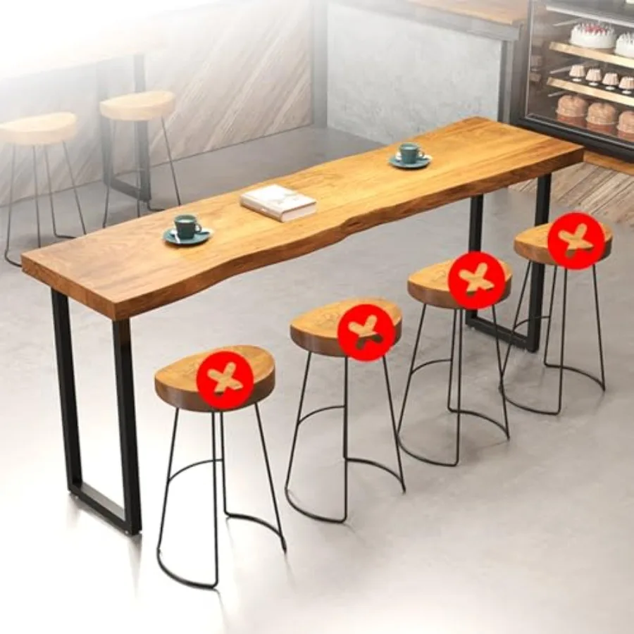 Extra Long Wooden Bar Table - Modern Rectangle Pub Table for Kitchen, Patio, Restaurant and Bistro - Narrow Dining Table for Li
Extra Long Wooden Bar Table - Modern Rectangle Pub Table for Kitchen, Patio, Restaurant and Bistro - Narrow Dining Table for Li