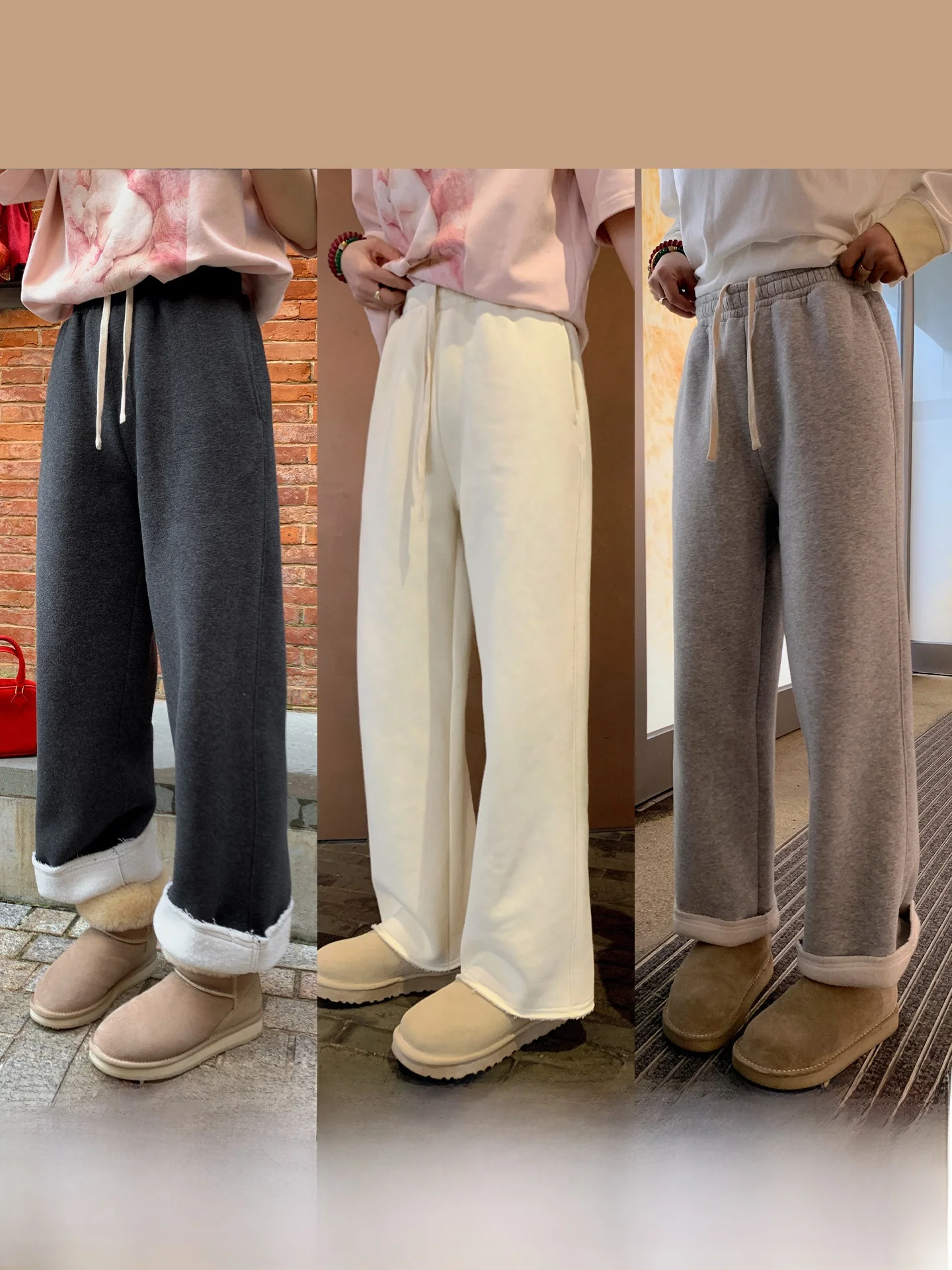 Liberlin Sisy Cloud Sensation Fce Lined Flared Casual Pants Women's Loose Fit Trousers with Frayed Hem Straight Leg Sle
Liberlin Sisy Cloud Sensation Fce Lined Flared Casual Pants Women's Loose Fit Trousers with Frayed Hem Straight Leg Sle