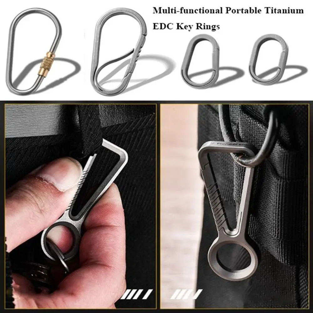 Real Titanium Alloy Keychains Buckle Multi-functional Super Lightweight Anti-loss Waistband Buckles Portable Mini
Real Titanium Alloy Keychains Buckle Multi-functional Super Lightweight Anti-loss Waistband Buckles Portable Mini