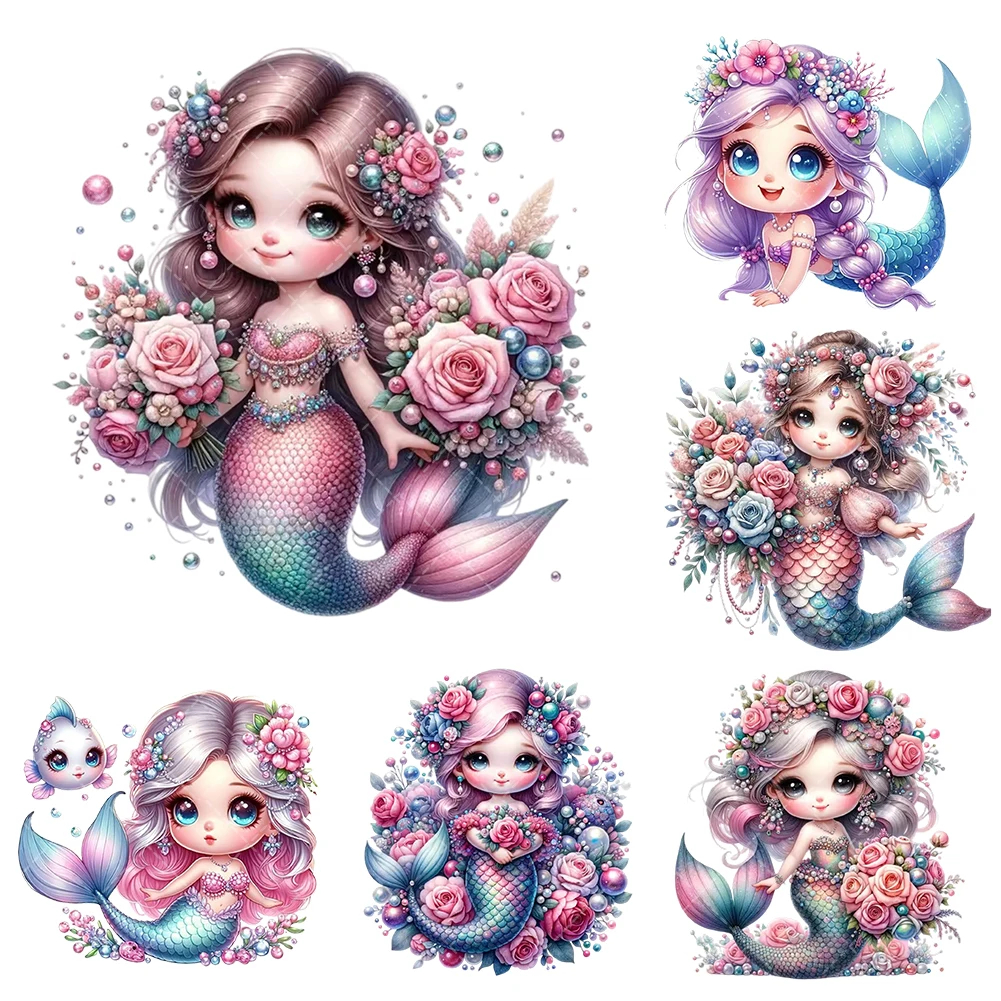 Cute Little Girl Series Mermaid Girl Heat Transfer Sticker Iron On Clothes Bags DTF Vinyl Thermal Appliques Washable DIY Patches
Cute Little Girl Series Mermaid Girl Heat Transfer Sticker Iron On Clothes Bags DTF Vinyl Thermal Appliques Washable DIY Patches