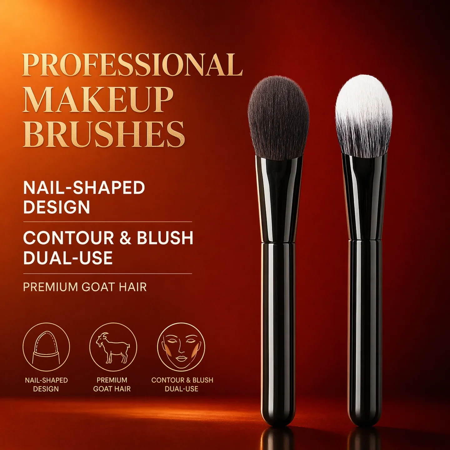 2 in 1 Wool Blush Contour Brush Soft Natural Goat Hair Teardrop Makeup Brush for Face Blending Bronzer Beginner Friendly
2 in 1 Wool Blush Contour Brush Soft Natural Goat Hair Teardrop Makeup Brush for Face Blending Bronzer Beginner Friendly