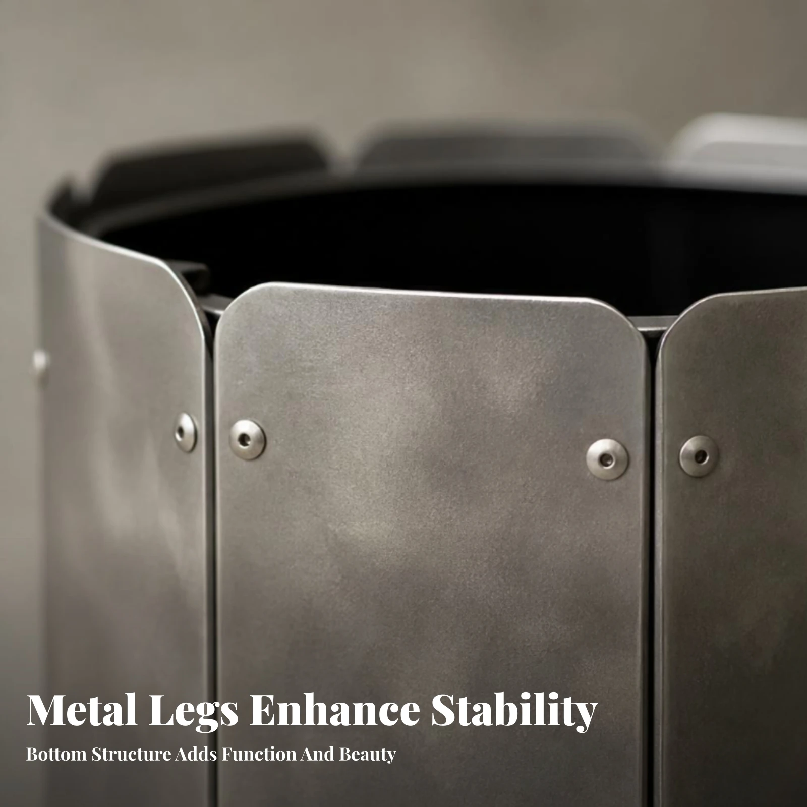 Metal Trash Can Minimalist Cylindrical Waste Bin Metal Rubbish Bin Matte Sanitation Item Mottled Surface
Metal Trash Can Minimalist Cylindrical Waste Bin Metal Rubbish Bin Matte Sanitation Item Mottled Surface