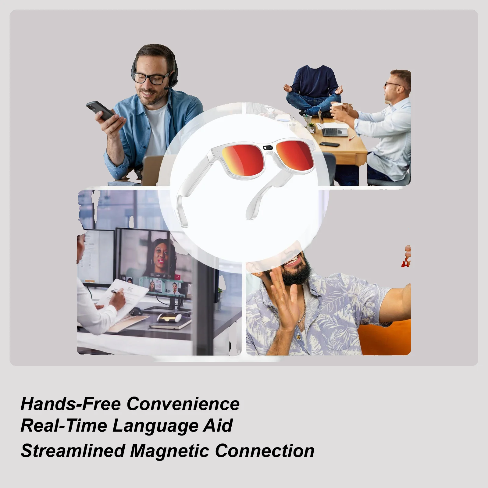 AI Smart Glasses Translation Anti Shake Device Sunglasses Smart AI Glasses For Family Friend Men Work Home Indoor Outdoor School
AI Smart Glasses Translation Anti Shake Device Sunglasses Smart AI Glasses For Family Friend Men Work Home Indoor Outdoor School