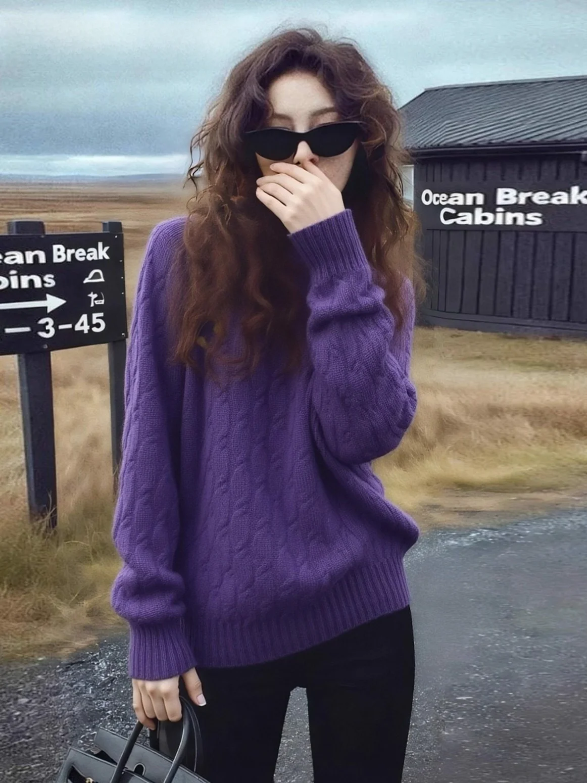 La Chapelle фиолетовый свободный вязаный свитер женский весенне-осенне-зимний модный драпированный ленивый слей корейская версия
La Chapelle фиолетовый свободный вязаный свитер женский весенне-осенне-зимний модный драпированный ленивый слей корейская версия