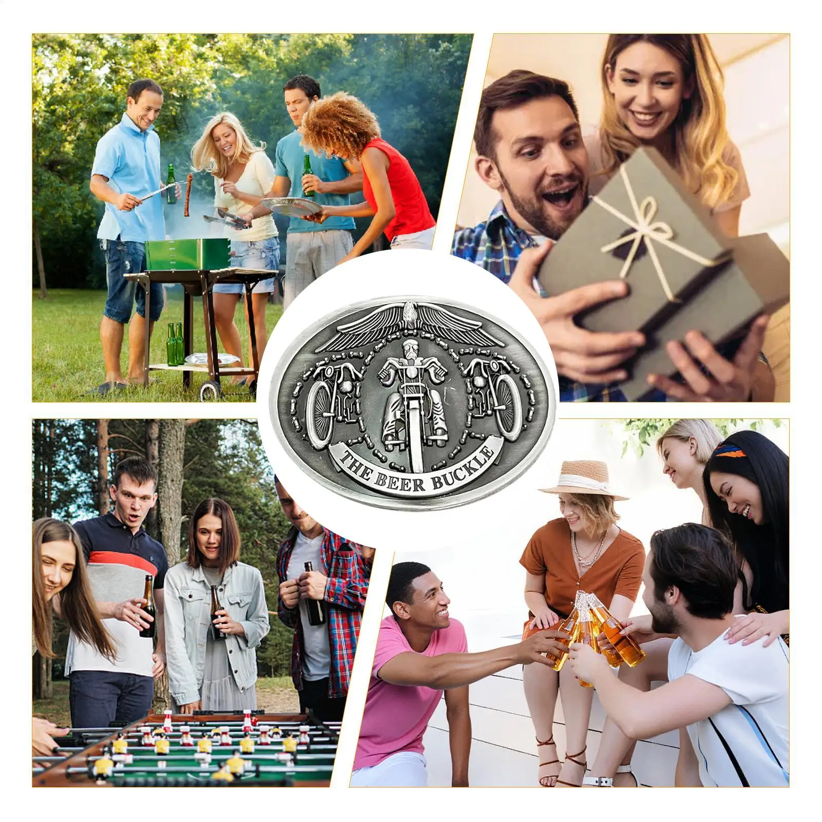 Beer Belt Buckle Vintage Hands Free Funny Portable Metal Drink Holder Belt Buckle For Water Bottle Beer Beverage Party Family
Beer Belt Buckle Vintage Hands Free Funny Portable Metal Drink Holder Belt Buckle For Water Bottle Beer Beverage Party Family