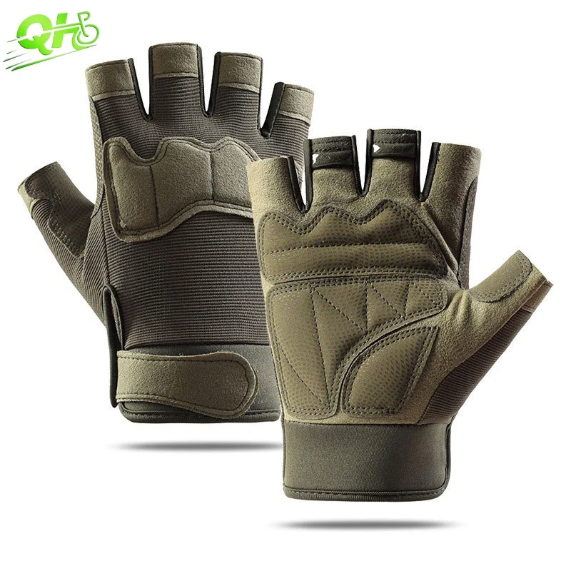 Мужские тактические мотоциклетные велосипедные перчатки в стиле милитари, армейские противоскользящие перчатки с половиной пальца, тренажерный зал, стрельба, альпинизм, боевой фитнес на открытом воздухе 
Мужские тактические мотоциклетные велосипедные перчатки в стиле милитари, армейские противоскользящие перчатки с половиной пальца, тренажерный зал, стрельба, альпинизм, боевой фитнес на открытом воздухе