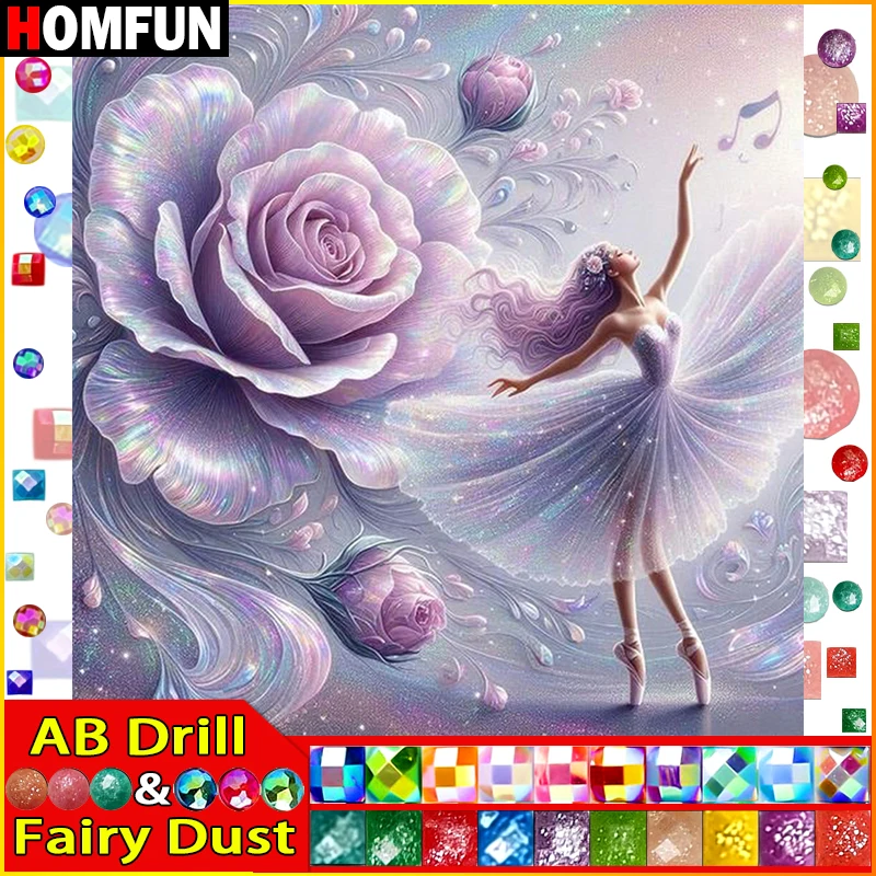 HOMFUN Фея Пыль AB Алмазная картина "Портрет Девушка Роза" Полный квадратный/круглый дрель Настенный декор Инкрустация Смола Вышивка Ремесло
HOMFUN Фея Пыль AB Алмазная картина "Портрет Девушка Роза" Полный квадратный/круглый дрель Настенный декор Инкрустация Смола Вышивка Ремесло