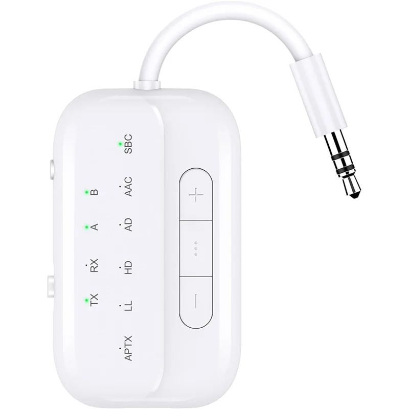 Изысканный адаптер-приемник беспроводного Bluetooth-передатчика V5.4 2-в-1 с низкой задержкой и поддержкой HD для самолета, ТВ-ПК, тренажерного зала C 
Изысканный адаптер-приемник беспроводного Bluetooth-передатчика V5.4 2-в-1 с низкой задержкой и поддержкой HD для самолета, ТВ-ПК, тренажерного зала C