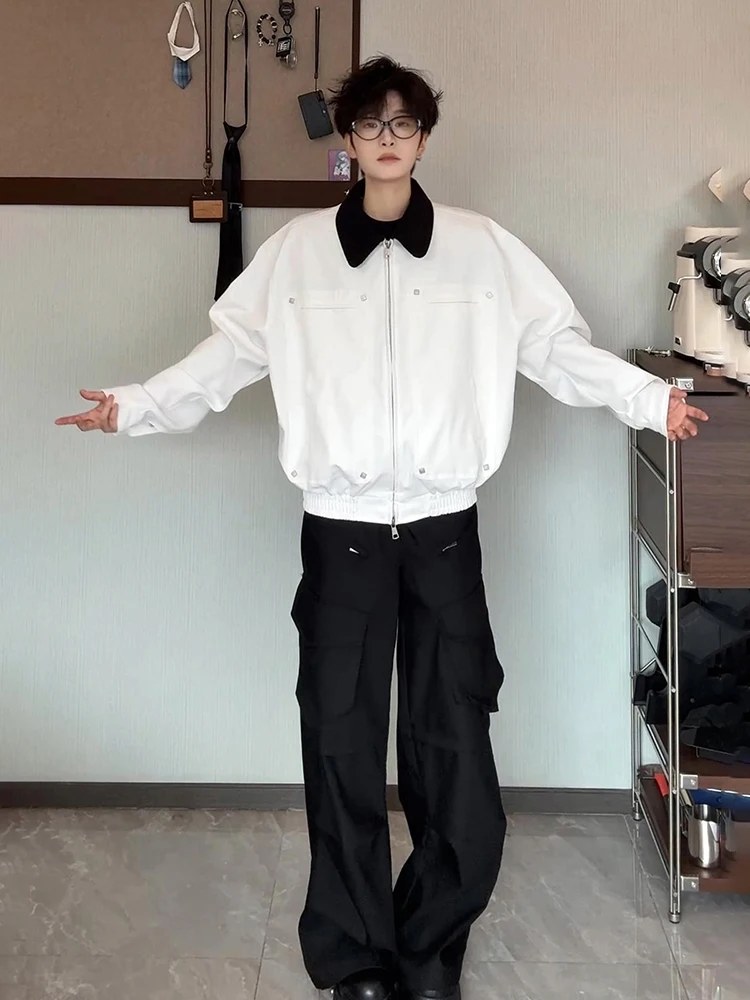 White American Barn Sle Workwear Jaet Men's Autumn Preppy oulder Jaet Turn-down Collar Corduroy Top Yadien Loose Fit
White American Barn Sle Workwear Jaet Men's Autumn Preppy oulder Jaet Turn-down Collar Corduroy Top Yadien Loose Fit