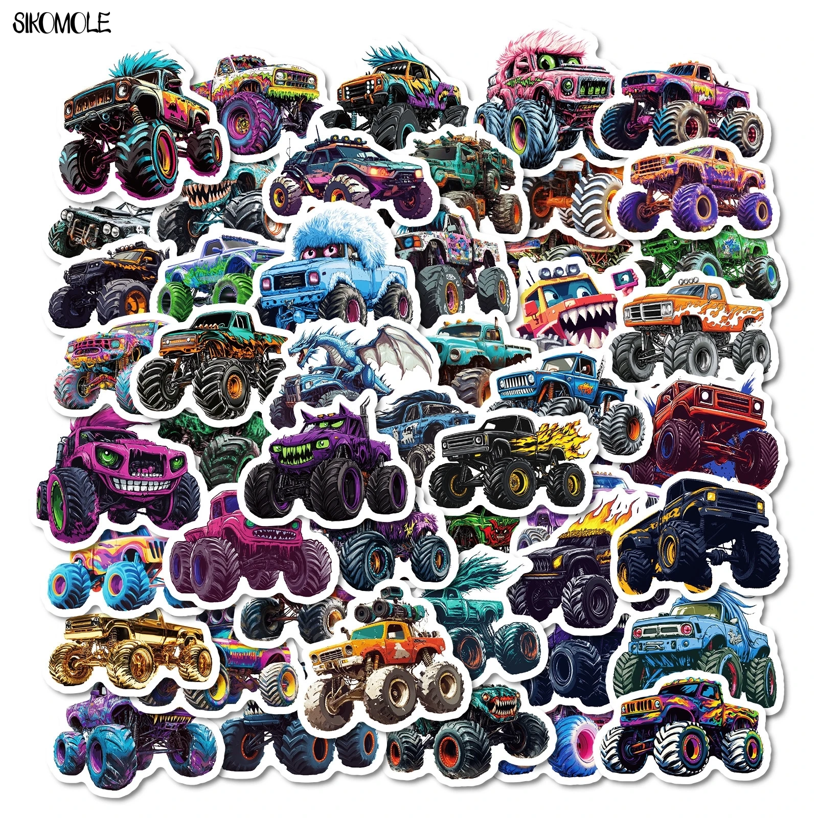 10/30/50pcs Cartoon Monster Truck Stickers Handsome Car DIY Phone Laptop Guitar Travel Luggage Skateboard Toy Graffiti Sticker
10/30/50pcs Cartoon Monster Truck Stickers Handsome Car DIY Phone Laptop Guitar Travel Luggage Skateboard Toy Graffiti Sticker