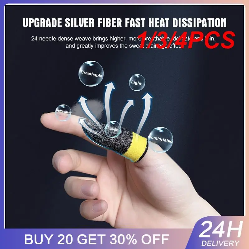 1/3/4PCS Sweat-proof Enhance Finger Sensitivity Non-slip Finger Protection Gaming Finger Cots For Sweaty Hands Trending
1/3/4PCS Sweat-proof Enhance Finger Sensitivity Non-slip Finger Protection Gaming Finger Cots For Sweaty Hands Trending