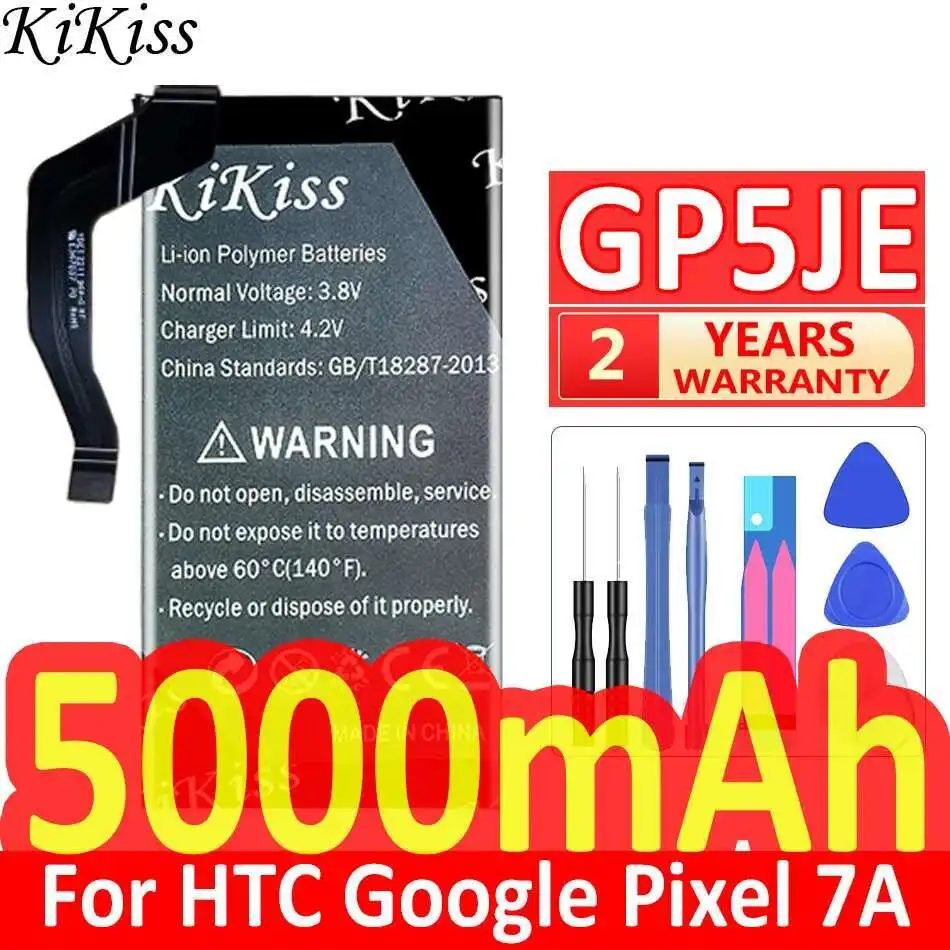 Аккумулятор мобильного телефона для HTC для Google Pixel 7A GP5JE, 5000 мАч, высокая совместимость
Аккумулятор мобильного телефона для HTC для Google Pixel 7A GP5JE, 5000 мАч, высокая совместимость
