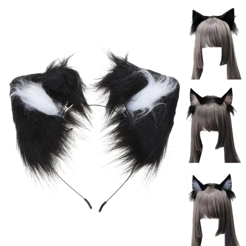 652F Faux Furs Ear Headband Plush Hair Hoop Costume Photo Props for Cosplay Halloween Party and Anime Masquerades
652F Faux Furs Ear Headband Plush Hair Hoop Costume Photo Props for Cosplay Halloween Party and Anime Masquerades