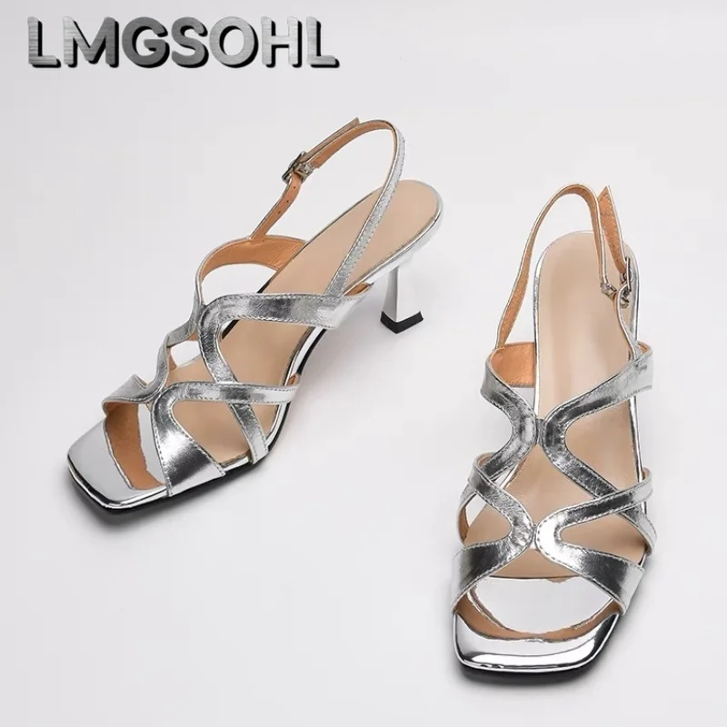 Summer New High Heels Woman Sandals 2025 Open Toe Fashion Shoes Slingback Square Toe Elegant Dress Slippers Pumps Mujer Slides
Summer New High Heels Woman Sandals 2025 Open Toe Fashion Shoes Slingback Square Toe Elegant Dress Slippers Pumps Mujer Slides