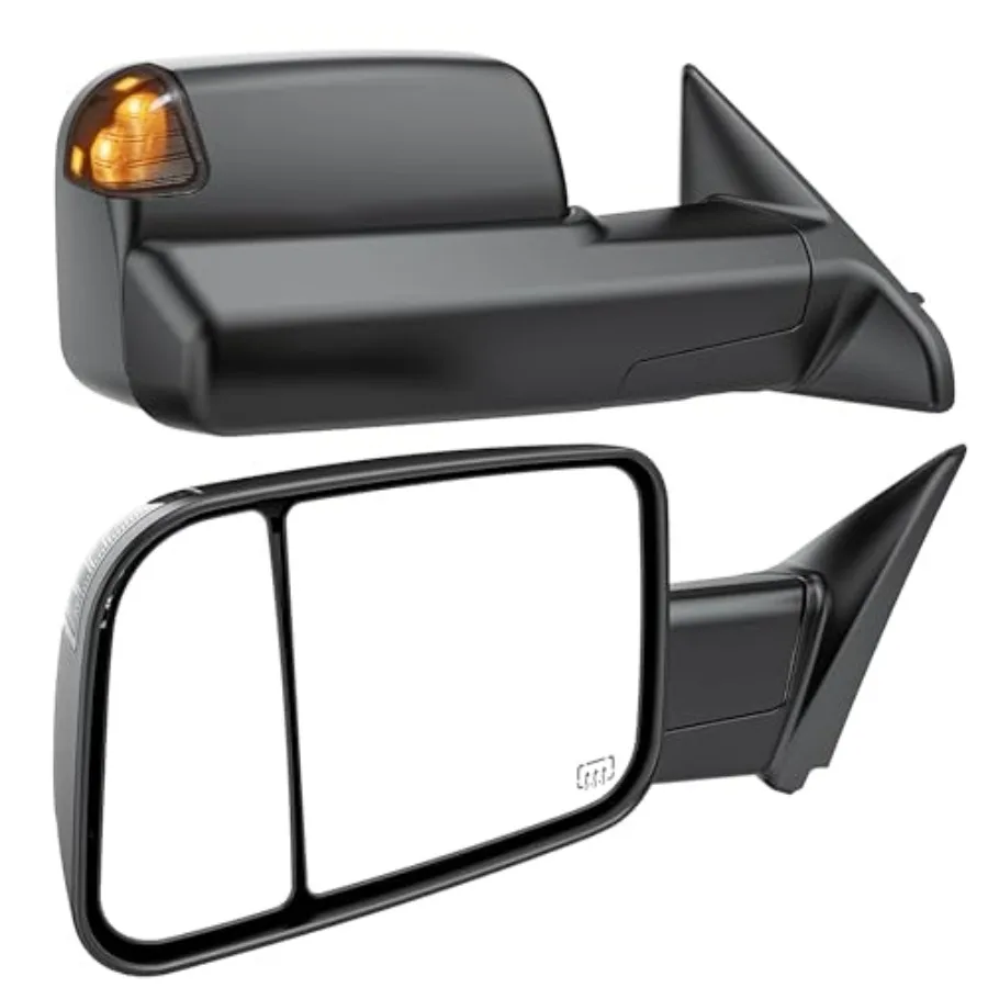 Smoked Power Heated Tow Mirrors for Dodge Ram 1500 2002-2008 2500 3500 2003-2009 Flip Up Extended Trailer Towing Side Mirrors B
Smoked Power Heated Tow Mirrors for Dodge Ram 1500 2002-2008 2500 3500 2003-2009 Flip Up Extended Trailer Towing Side Mirrors B