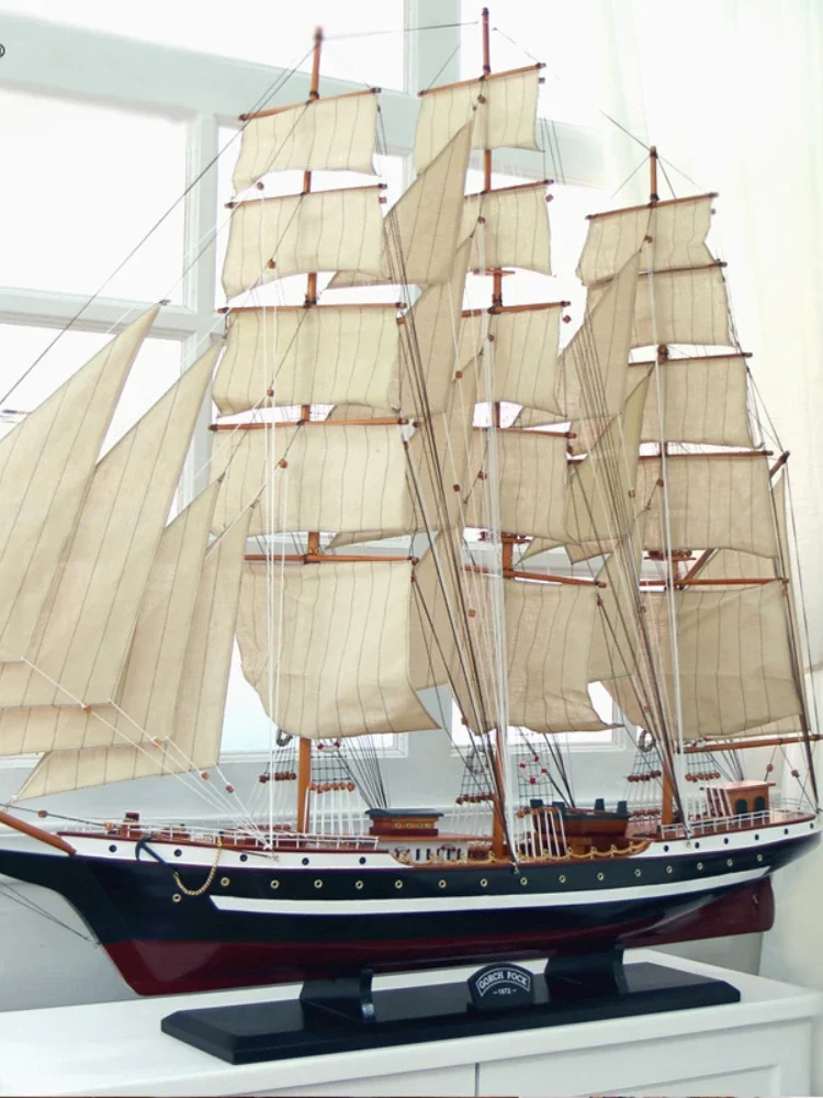 European-Style Large Assembled Wooden Boat Model British Fork Sailing Boat Smooth Sailing
European-Style Large Assembled Wooden Boat Model British Fork Sailing Boat Smooth Sailing