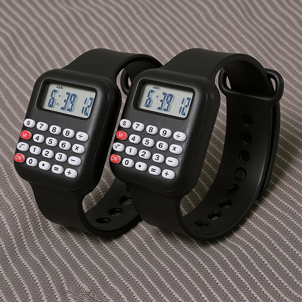 2Pcs Calculator Wrist Watch Portable Multifunction Electronic Learning Wristwatch Watch
2Pcs Calculator Wrist Watch Portable Multifunction Electronic Learning Wristwatch Watch